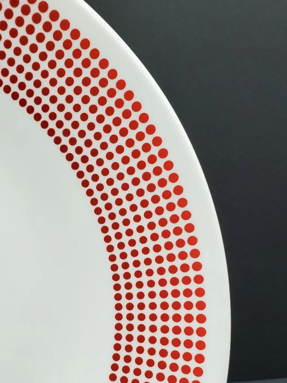 Corelle Bayside Dots Red Dinner Plates Corning Red Polka Dot Band Dinner Plates